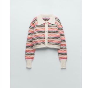 Striped knit sweater